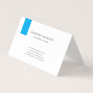 Carte de visite simple d'avocat unique