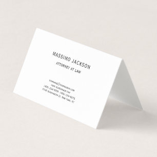Carte de visite simple d'avocat unique