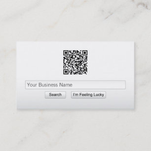 Carte de visite simple de barre de recherche de