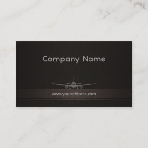 Carte de visite simple de compagnie d'avion