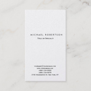 Carte de visite simple de consultant propre