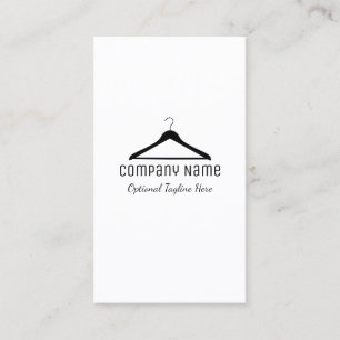 Carte de visite simple de logo de cintre