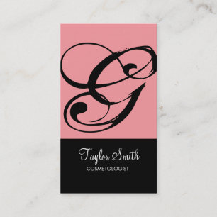 Carte de visite simple de monogramme