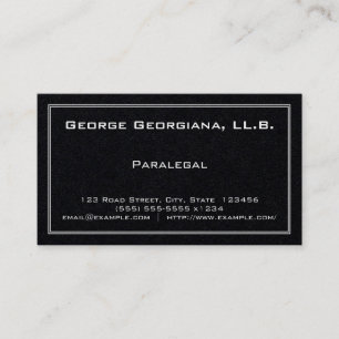Carte de visite simple de paralégal