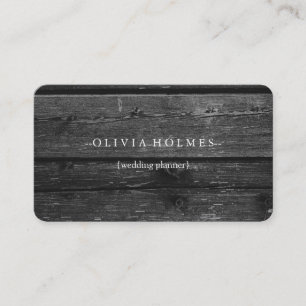 Carte De Visite Simple Élégant Aspect Cuir Brun Professionnel