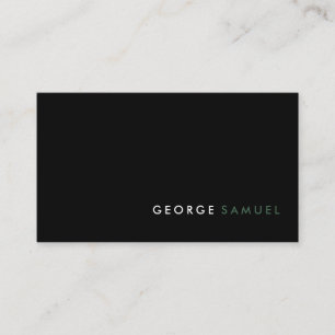 Carte De Visite Simple Élégant Minimaliste Professionnel Personnal