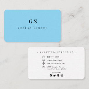 Carte De Visite Simple Élégant Professionnel Nom Emploi Titre de p