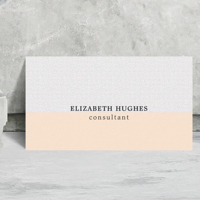 Carte De Visite Simple Élégant Propre Pastel Stripe Consultant (Créateur téléchargé)