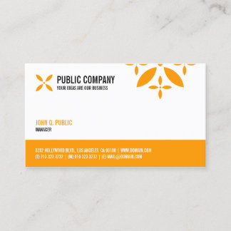 Carte De Visite Simple entreprise à un côté