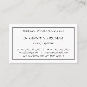 Carte de visite simple et basique