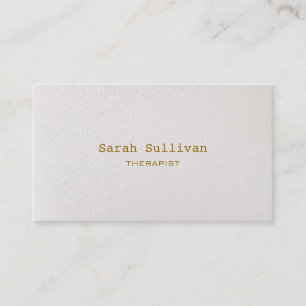 Carte De Visite Simple et chaleureux blanc élégant professionnel