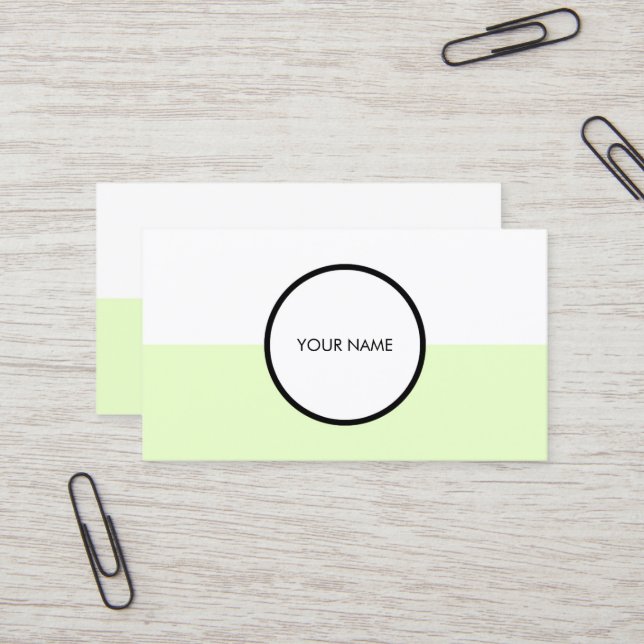 Carte de visite simple et élégant (Devant/Arrière en situation)