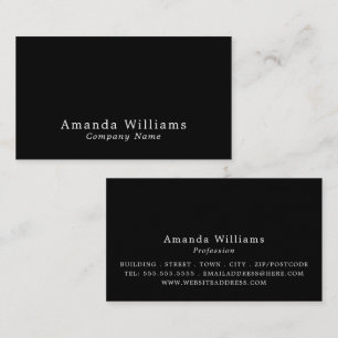 Carte De Visite Simple et minimaliste