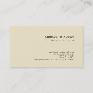 Carte De Visite Simple et minimaliste avocat simple en droit