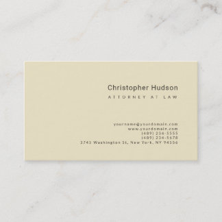 Carte De Visite Simple et minimaliste avocat simple en droit