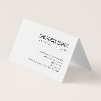 Carte De Visite Simple et minimaliste avocat simple en droit