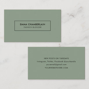 Carte de visite simple et moderne minimaliste