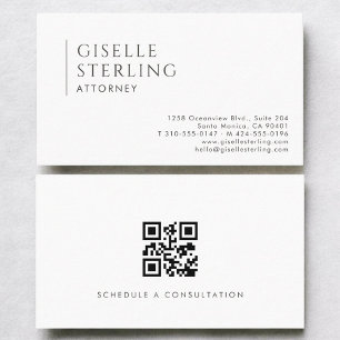 Carte de visite simple et moderne pour avocat avec