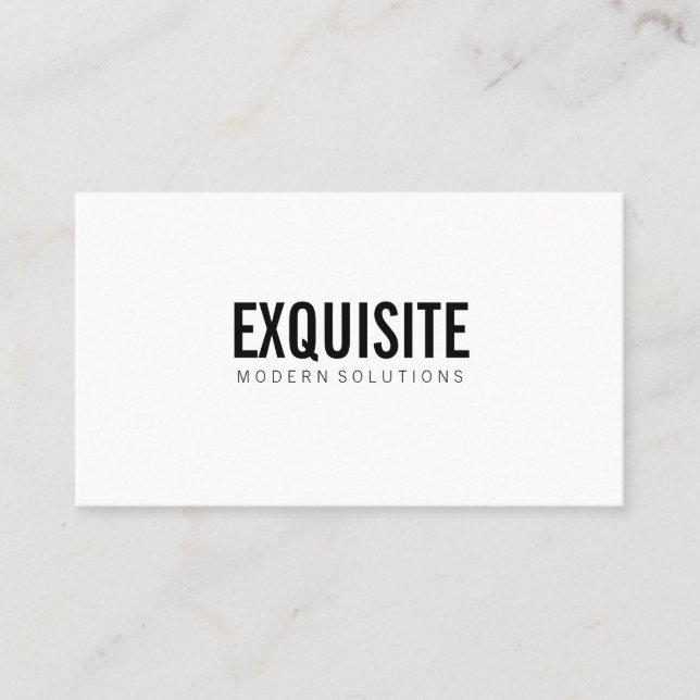 Carte De Visite Simple et professionnel avec icônes (Devant)