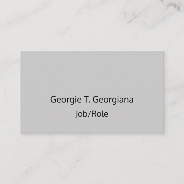 Carte de visite simple et respectueux (Devant)