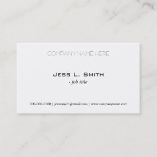 carte de visite simple et simple