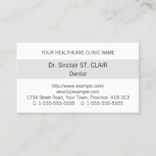 Carte de visite simple et simple