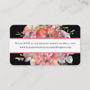Carte De Visite Simple Foliing, Site Mariage RSVP Mini Business