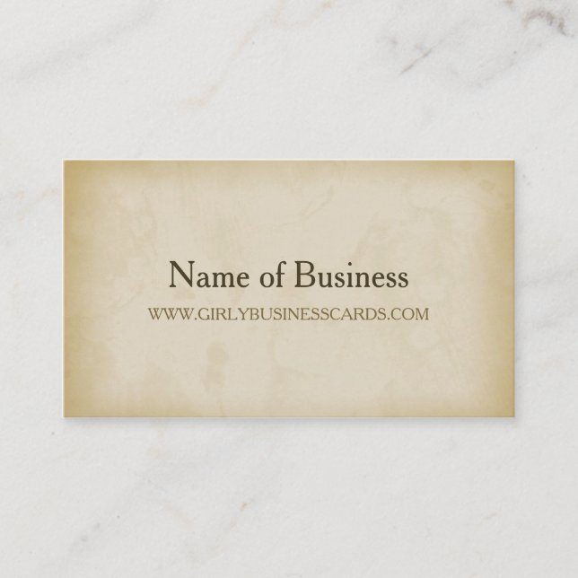 Carte De Visite Simple Gold Grunge Moderne Minimalisme Professionn (Devant)