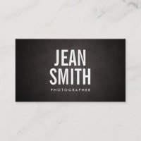 Carte de visite simple Gras Photographe de texte