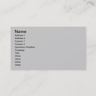 Carte de visite - simple gris