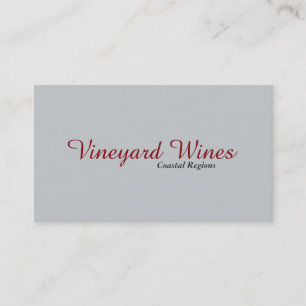 Carte De Visite Simple (gris cendré)