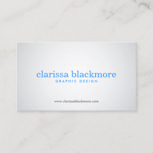 Carte De Visite Simple Gris et Bleu Moderne Minimaliste