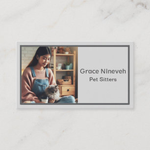 Carte De Visite Simple Gris minimaliste Moderne
