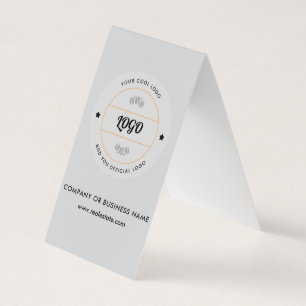 Carte De Visite Simple logo d'entreprise rond et texte personnalis