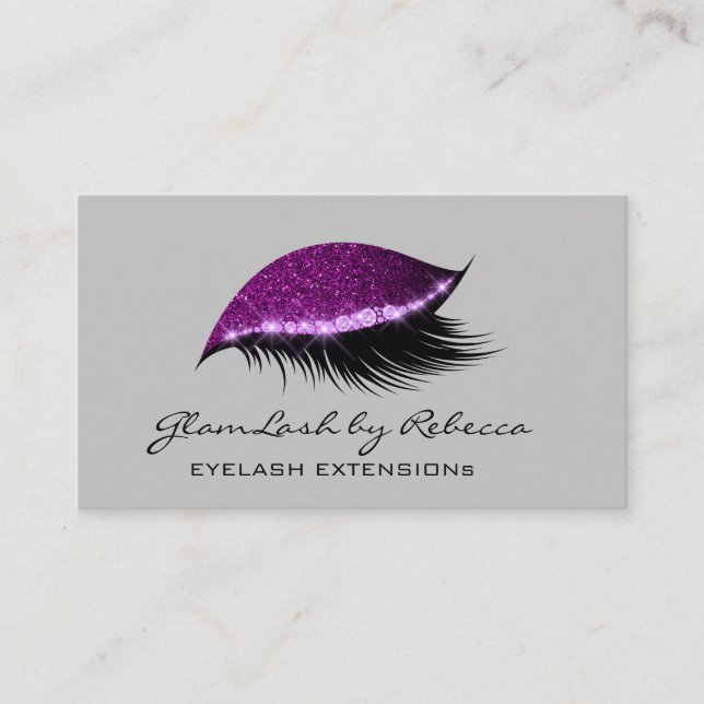 Carte De Visite Simple maquillage beauté Eyelash Lashes Parties sc (Devant)