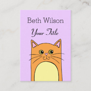 Carte de visite simple mignon de chat