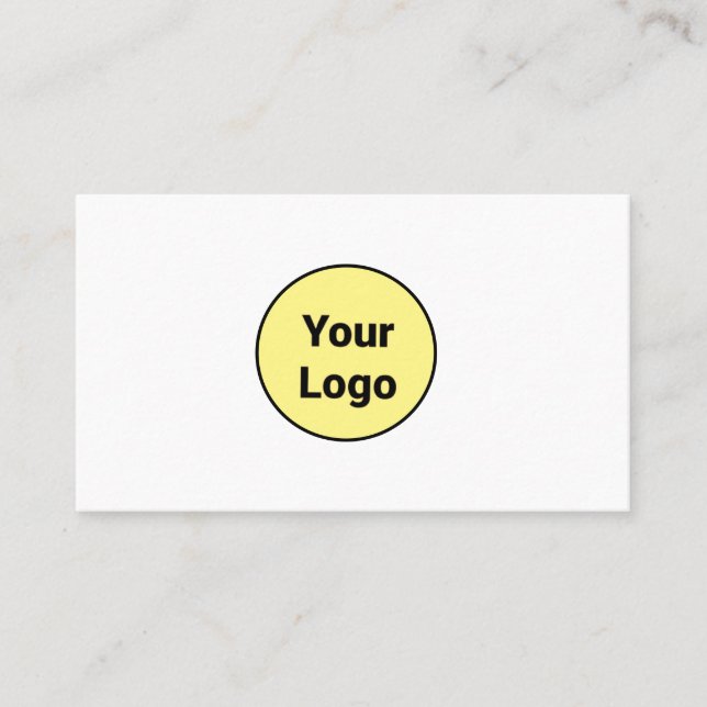 CARTE DE VISITE SIMPLE MINIMAL AJOUTER VOTRE LOGO TEXTE PERSONNALI (Devant)