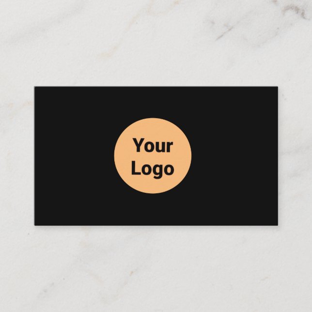 CARTE DE VISITE SIMPLE MINIMAL AJOUTER VOTRE LOGO TEXTE PERSONNALI (Devant)