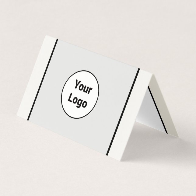 CARTE DE VISITE SIMPLE MINIMAL AJOUTER VOTRE LOGO TEXTE PERSONNALI (Devant)