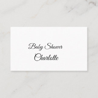 Carte De Visite SIMPLE MINIMAL.CUTIE AJOUTER NOM BÉBÉ Baby shower