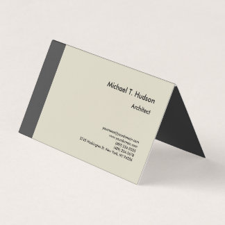 Carte De Visite Simple minimaliste Architecture simple moderne
