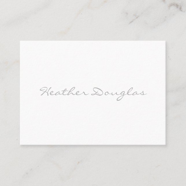 Carte De Visite Simple minimaliste Élégant (Devant)