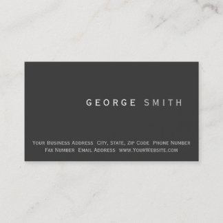 Carte de visite simple minimaliste moderne