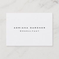 Simple minimaliste Noir & Blanc Professionnel