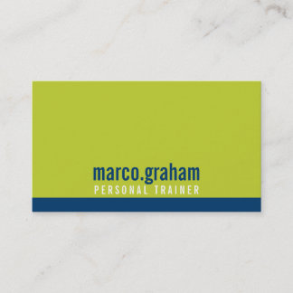 Carte De Visite SIMPLE MODERNE BAND hardi masculin chaux marine bl