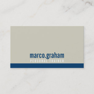 Carte De Visite SIMPLE MODERNE BANDE simple masculine taupe marine