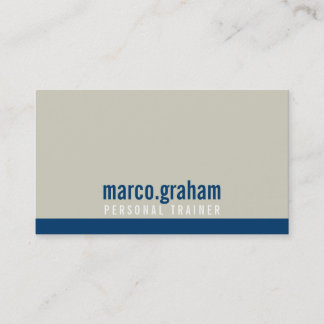 Carte De Visite SIMPLE MODERNE BANDE simple masculine taupe marine