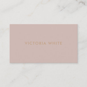 Carte De Visite Simple Moderne Chic Unique Taupe Blush