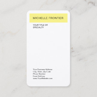 Carte De Visite Simple moderne minimaliste soie