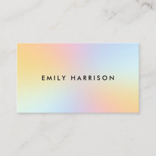 Carte De Visite Simple Moderne Pastel Ombre